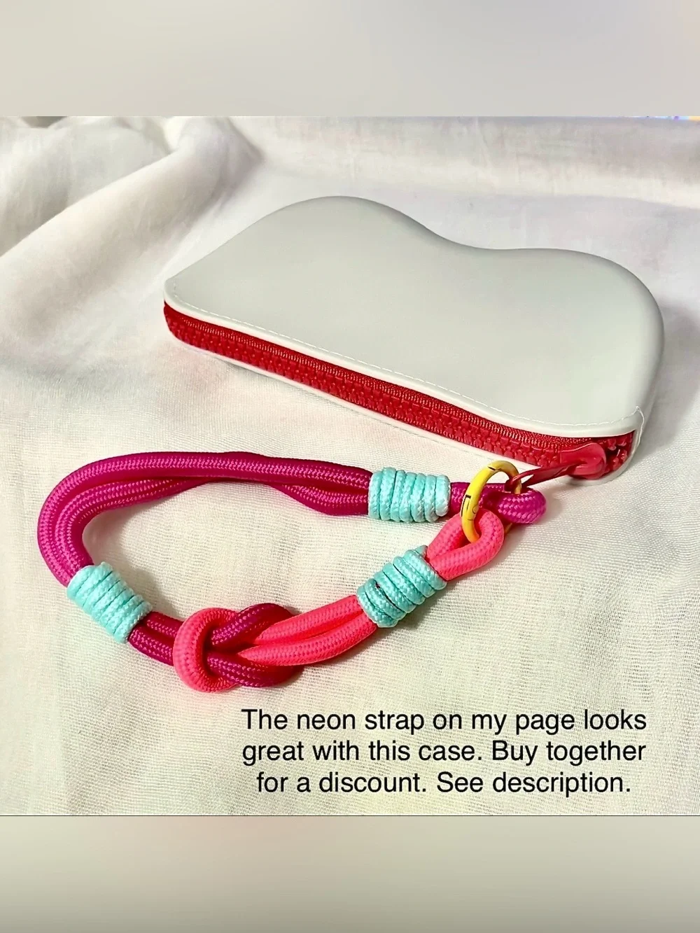 Lt Gray Silicone Eyeglasses Case Waterproof Protective Sunglasses Pouch Red Zip